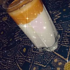 A picture of Dalgona coffee.