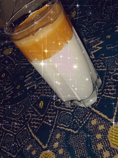 A picture of Dalgona coffee.