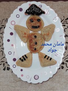 عکسی از دستور پنکیک با تزیین کودکانه
