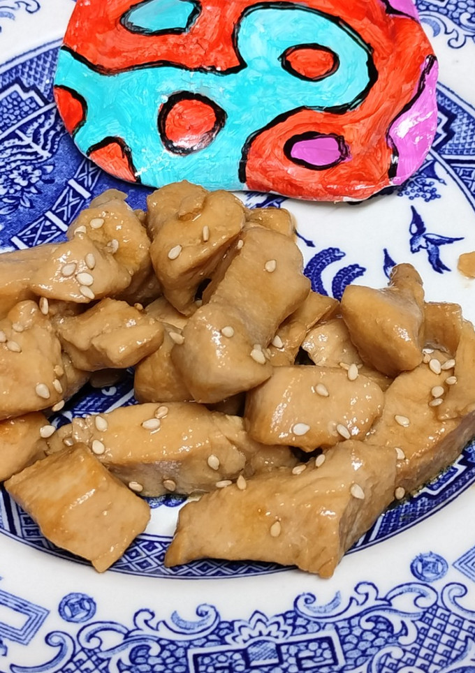 Una foto de Pollo con salsa de soja