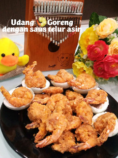 Foto resep Udang 🍤Goreng dengan saus telur asin