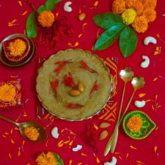 A picture of Pavitra Suji Ka Halwa Navratri - Fasting Prasad.