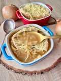 French Onion Soup Gratinée (Air Fryer or Oven)