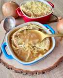 French Onion Soup Gratinée (Air Fryer or Oven)