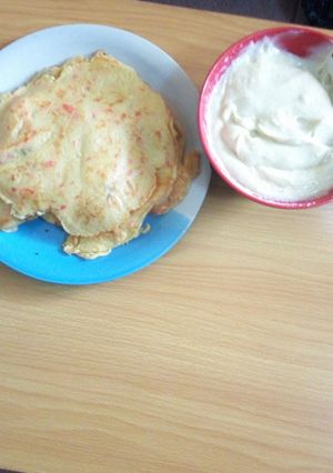 A picture of Pan cake and pap.