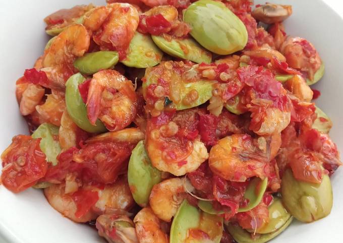 Sambal udang pete