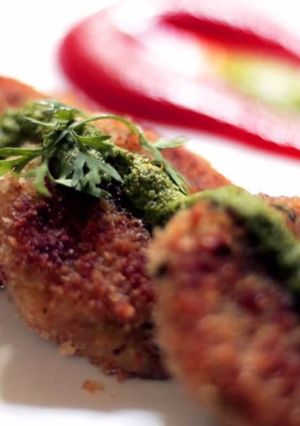 A picture of Sweet potato cakes.