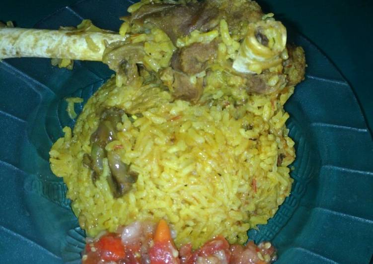 Jollof rice nasi ala Africa