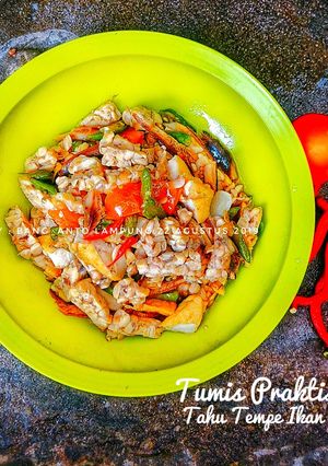 Foto resep Tumis Praktis 3 Bahan (Tahu Tempe & Ikan Asin)