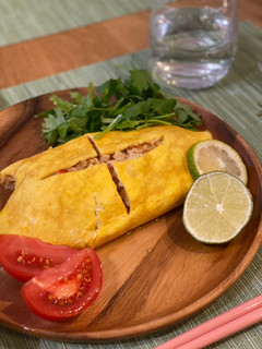 Gambar Thai style omelette 🇹🇭