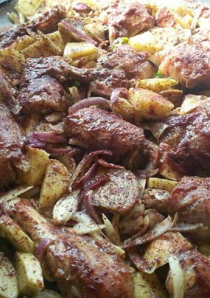 صورة لوصفة صينية الدجاج بالخضار في الطابون
