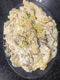 Escalopines de pollo en salsa de hongos