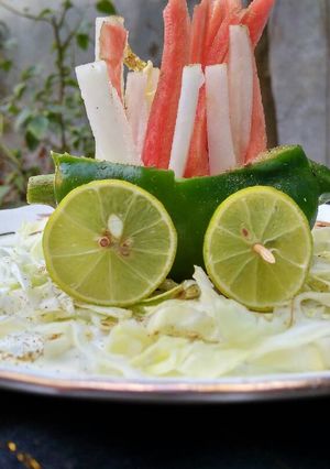 A picture of Capsicum train salad.
