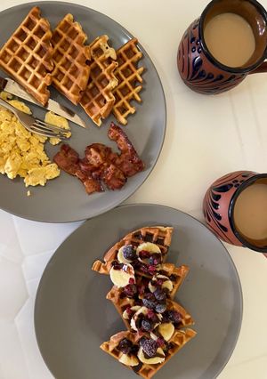Una foto de Waffles Belga Sencillos