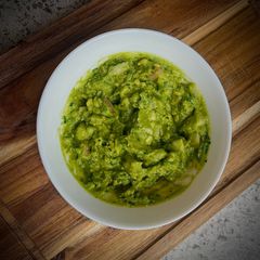 A picture of Peach Please Avocado Salsa 🍑 🥑.