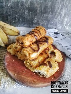 Foto resep Roti Tawar Goreng Isi Pisang Coklat