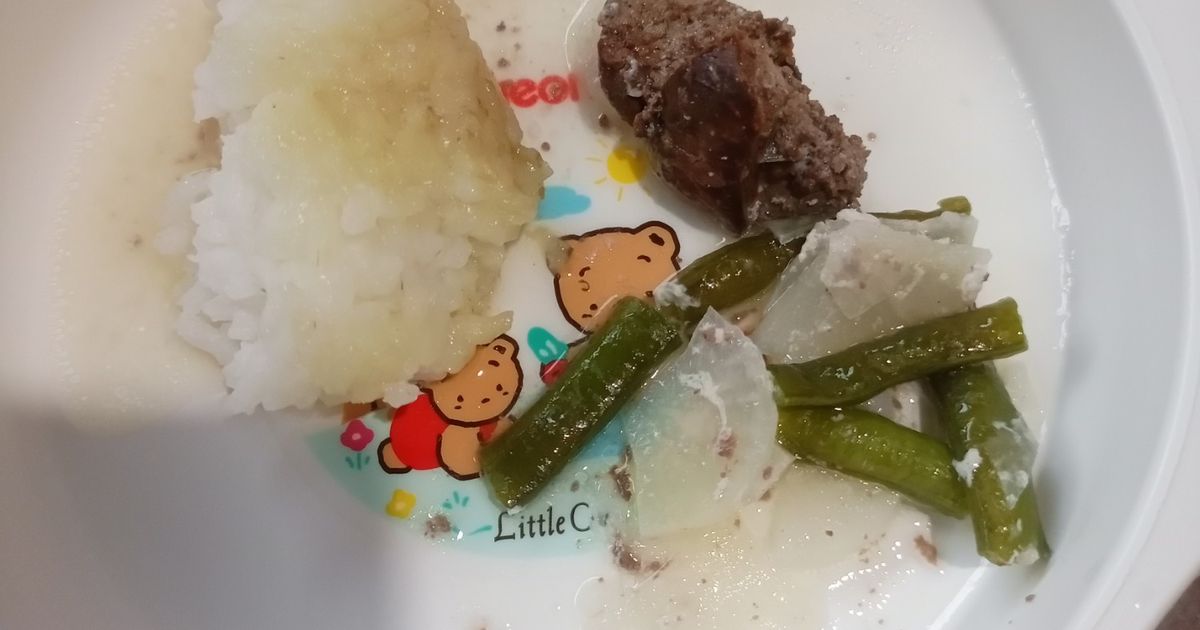 H125. Lontong dan Ati Ayam Kuah Santan (10 month+)