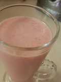 Jugo de avena con fresas