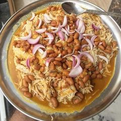 A picture of Rajma chawal.