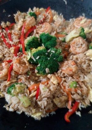 Una foto de Arroz frito chino (saludable)