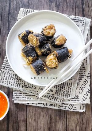 Foto resep Dimsum Ayam dan Udang Goreng Nori