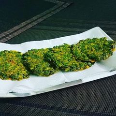 A picture of Kaddu Ke Patte Ka Vada Orissa style.