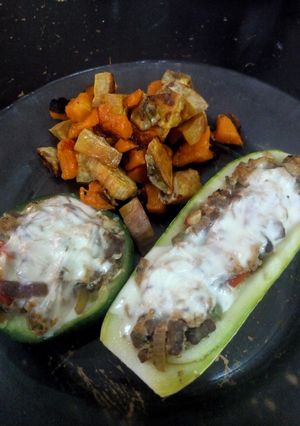 Una foto de Zapallitos Rellenos al horno