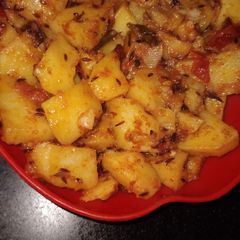 A picture of Jeera aloo.