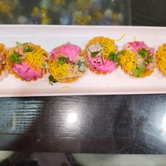 A picture of Colourful fireless vegetable canapes chat.