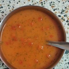 Tomato soup A picture of Tomato soup.