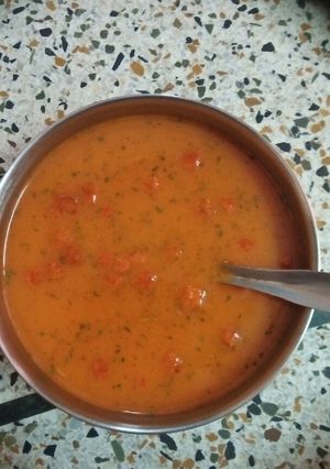 A picture of Tomato soup.