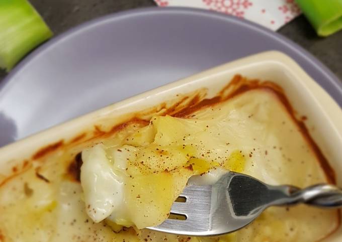 °gratin de poireaux au camembert °