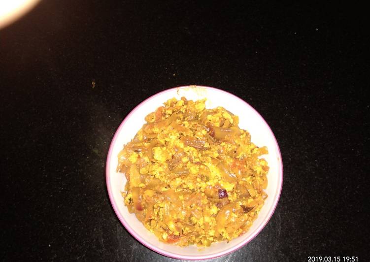 Easiest Way to Make Recipe of Paneer bhurji