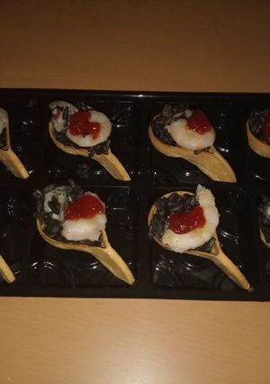 Foto principal de Cucharitas de arroz negro rápidas
