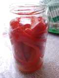 Pimientos en conserva agridulces