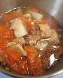 蕃茄蘿蔔豬排酥湯