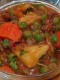 Beef Stew mixed with Waru and Peas