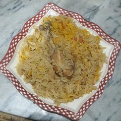 A picture of Chicken yakhni Palao.