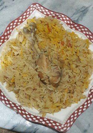 A picture of Chicken yakhni Palao.