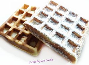 Foto principal de Gofres con azúcar glas