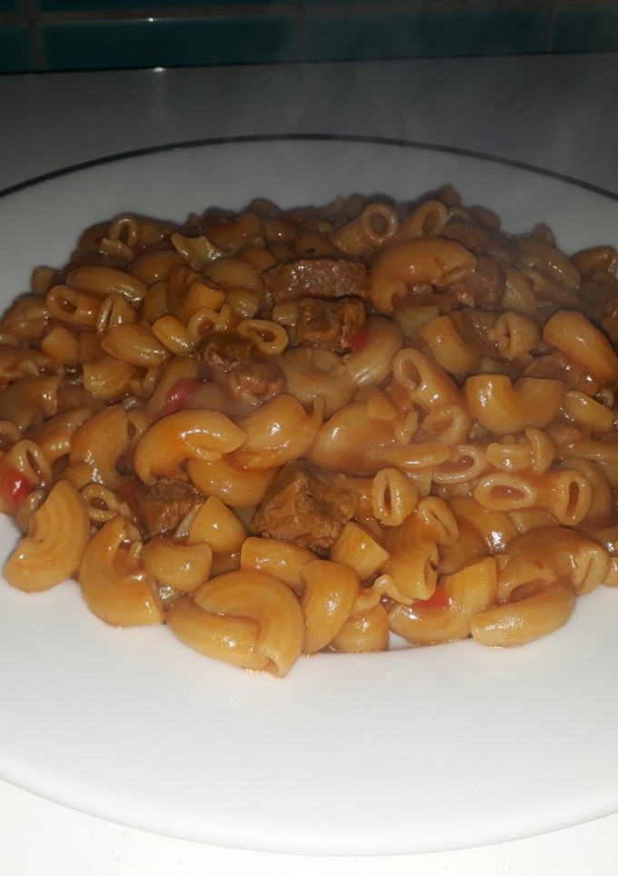 Una foto de Guiso de fideos codito!