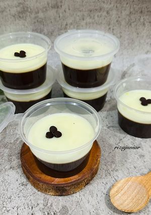 Foto resep Puding Cokelat Vla Vanilla