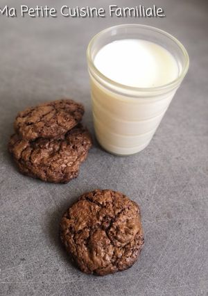 Une photo de Cookies chocolat, amandes, noix de coco râpée
