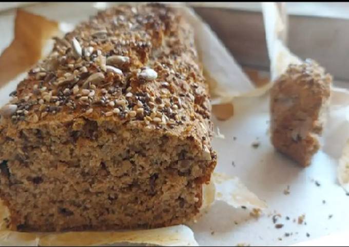 Pan de harina integral sin amasado ni levadura Receta de Luu Stangaferro-  Cookpad