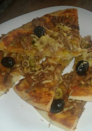 صورة لوصفة بيتزا التونة