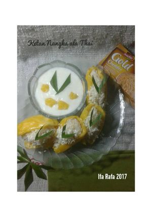 Foto resep Ketan Nangka ala Thai a.k.a Jack Fruit Sticky Rice