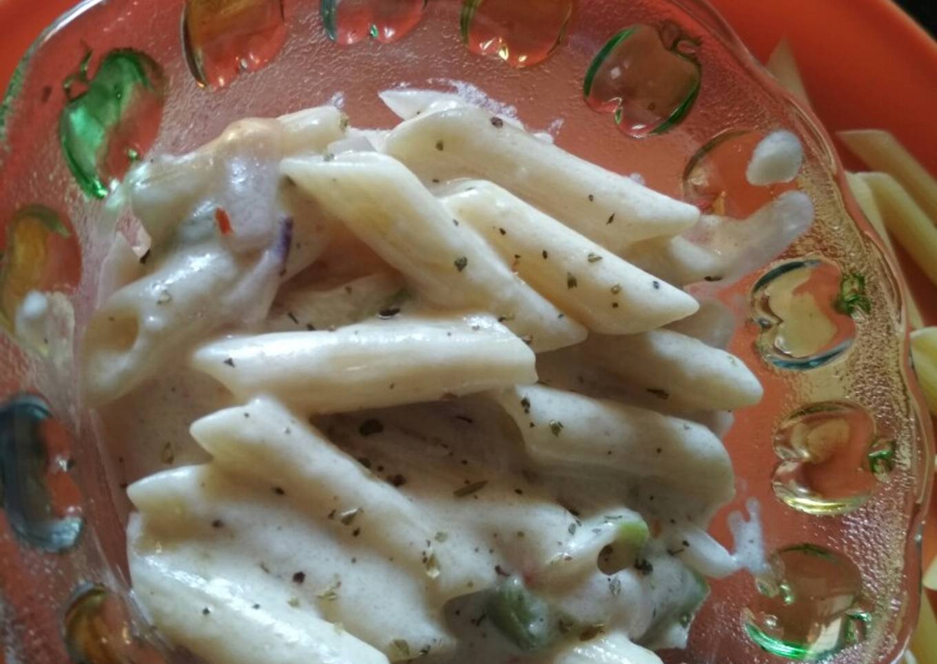 White pasta