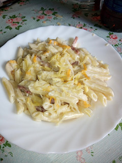 Una foto de Macarrones a la Carbonara