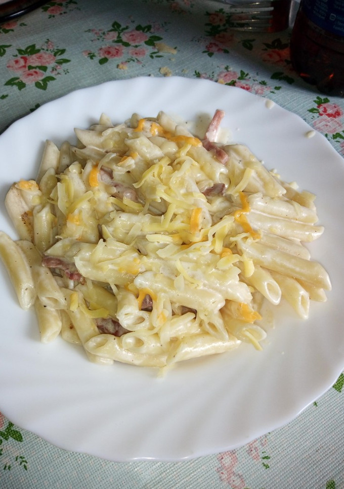 Una foto de Macarrones a la Carbonara
