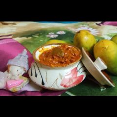 A picture of Dry Mango pickle.